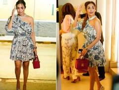 શોર્ટ ડ્રેસ સાથે હાઇ હિલ્સ પહેલી Malaika Arora લાગી ખૂબ સ્ટાઇલિશ