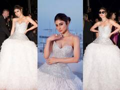 Mouni roy at Cannes : ‘அழகே ஓவியமே என்னை விழுங்க துடிக்கும் விழியே ..’கேன்ஸ் திரைப்பட விழாவில் ஜொலித்த நாகினி நடிகை மௌனி ராய்!