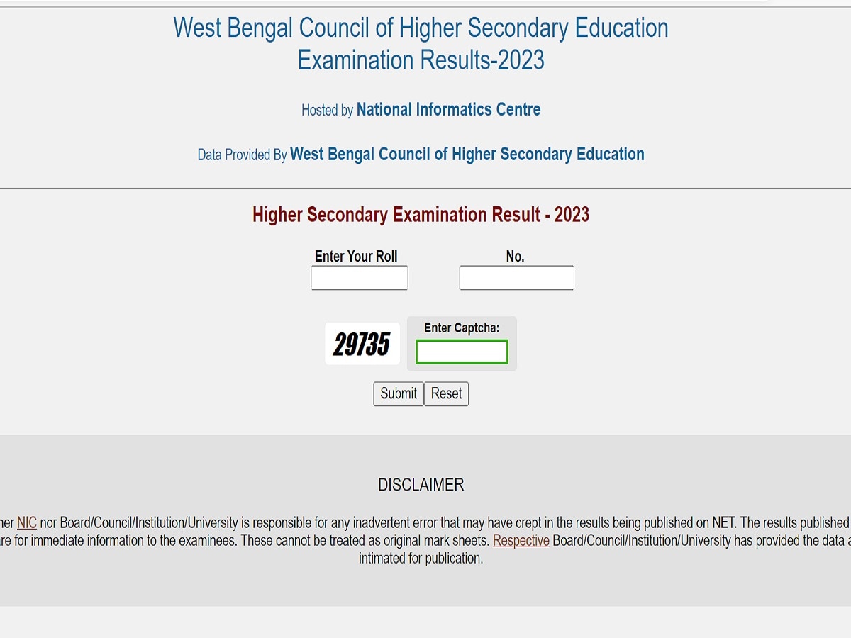 WBCHSE WB HS Result 2023 Declared Live Check West Bengal 12th Result