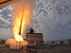 Medium Range Surface-To-Air Missile Test-Fired From INS Mormugao. IN PICS