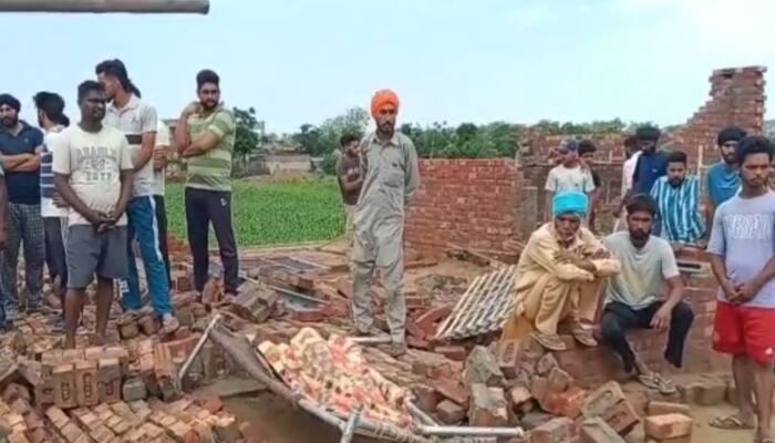 Laborer's family Collapsed Home due to heavy Rain in village Bhattiwal Khurd Sangrur, person died Sangrur News: ਪਿੰਡ ਭੱਟੀਵਾਲ ਖ਼ੁਰਦ 'ਚ ਤੇਜ਼ ਝੱਖੜ ਤੇ ਮੀਂਹ ਕਾਰਨ ਡਿੱਗਿਆ ਮਜ਼ਦੂਰ ਪਰਿਵਾਰ ਦਾ ਆਸ਼ਿਆਨਾ, ਕੰਧ ਹੇਠ ਦੱਬਣ ਕਾਰਨ ਵਿਅਕਤੀ ਦੀ ਮੌਤ