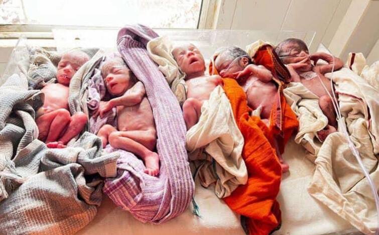 Jharkhand: Woman gave birth to 5 children simultaneously, RIMS hospital administration shared pictures on Twitter Jharkhand: મહિલાએ એક સાથે 5 બાળકોને જન્મ આપ્યો, રિમ્સ હોસ્પિટલ પ્રશાસને ટ્વિટર પર શેર કરી તસવીર