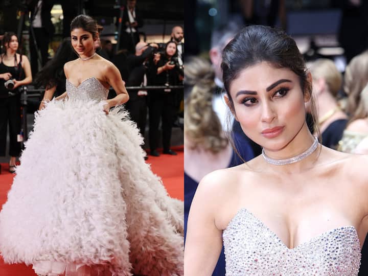 Mouni Roy attended the 'Rapito' red carpet during the 76th annual Cannes Film Festival on May 23. Take a look at her pictures.