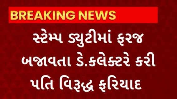 Amreli : અમરેલીમાં સ્ટેમ્પ ડ્યુટીમાં ફરજ બજાવતા ડે.કલેક્ટરે કરી પતિ વિરુદ્ધ ફરિયાદ