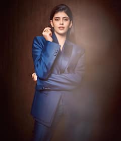 Sanjana Sanghi Poses In A Blue Pant Suit. Take A Look