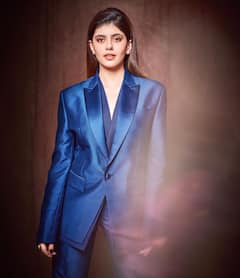 Sanjana Sanghi Poses In A Blue Pant Suit. Take A Look