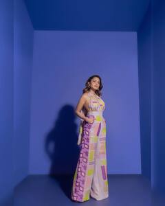 Nushrratt Bharuccha Poses In A Quirky Printed Jumpsuit