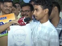 मैं मोदी भक्त नुर्शीद अली हूं, मेरा दिल चीरकर देखो... रातभर जागकर इस युवा ने बनाई PM की ये पेंटिंग