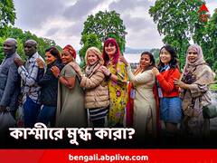 কাশ্মীরের সৌন্দর্যে মোহিত বিদেশি প্রতিনিধিদল, দেদার তুললেন সেলফিও