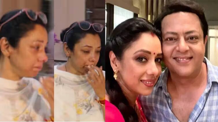 These pictures of Anupama fame Rupali Ganguly will make your eyes wet the actress is shocked by the death of Nitesh Pandey Rupali Ganguly Cried: ਅਨੁਪਮਾ ਫੇਮ ਰੁਪਾਲੀ ਗਾਂਗੁਲੀ ਦੀਆਂ ਇਹ ਤਸਵੀਰਾਂ ਨਮ ਕਰ ਦੇਣਗੀਆਂ ਅੱਖਾਂ, ਨਿਤੇਸ਼ ਪਾਂਡੇ ਦੀ ਮੌਤ ਕਾਰਨ ਸਦਮੇ 'ਚ ਅਦਾਕਾਰਾ