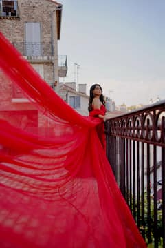 Instagram Influencer Niharika NM Oozes Elegance At The Red Carpet In Cannes Film Festival