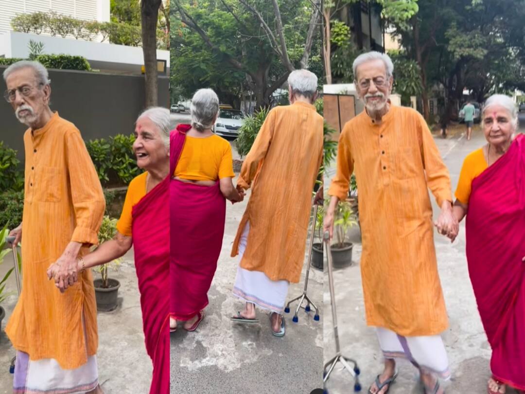 Watch Video: நீயும் நானும் சேர்ந்தே செல்லும் நேரமே.. 88 வயது மனைவியுடன் 93 வயது சாருஹாசன் உற்சாக நடைப்பயிற்சி.. நெகிழ்ந்த சுஹாசினி..