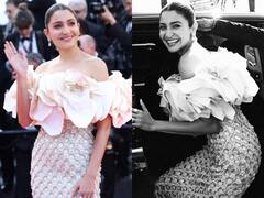 Cannes 2023 : रेड कार्पेट पर व्हाइट गाउन पहन अनुष्का शर्मा ने किया डेब्यू, पत्नी के लुक पर दीवाने हुए विराट कोहली