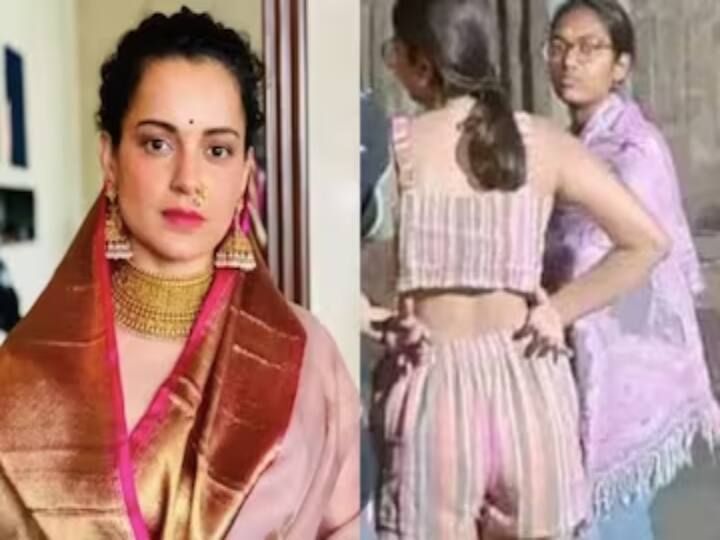 Kangana slams girls for wearing shorts and crop top to temple through twitter Kangana Ranaut:  கோயிலுக்கு இப்படியா வருவாங்க... ஷார்ட்ஸ் கிராப் டாப்புடன் வந்த பெண்கள்... கடுமையாக கண்டனம் தெரிவித்த கங்கனா 
