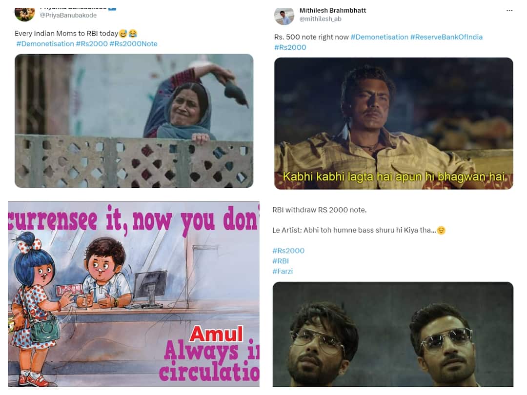 Withdrawal Of Rs 2,000 Notes Triggers Memefest On Twitter, Netizens Go Wild RBI Announces Withdrawal Of Rs 2000 Notes Triggers A Meme Fest On Twitter Netizens Go Wild Withdrawal Of Rs 2,000 Notes Triggers Memefest On Twitter, Netizens Go Wild