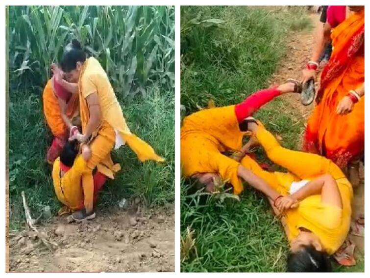 Shocking Video Bihar school headmaster thrashed by teacher ins school viral video Viral Video : இதுக்குலாமா சண்டை போடுவீங்க... தலைமை ஆசிரியையை சரமாரி தாக்கிய சக ஆசிரியைகள்... வைரலாகும் வீடியோ...!