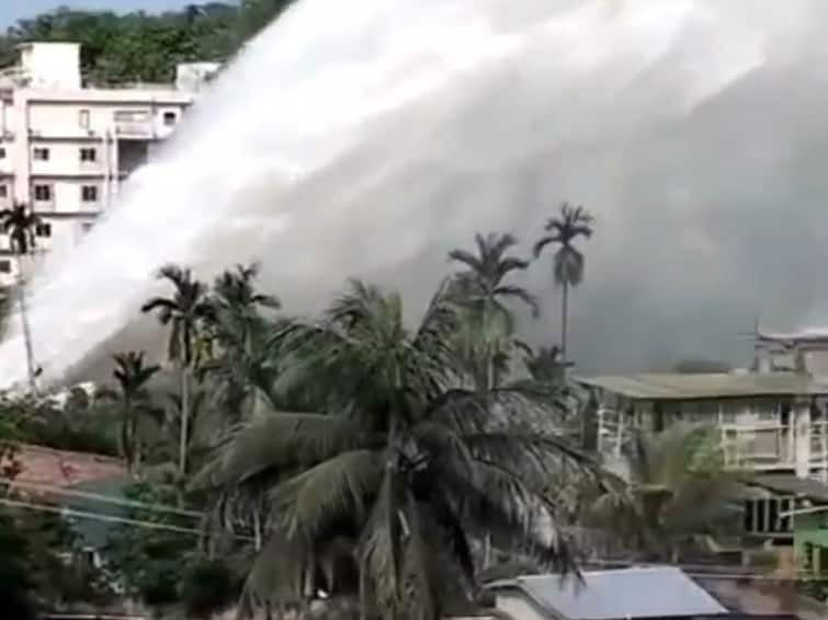 Assam: Water Pipeline Explodes In Guwahati, One Dead, Houses Flooded