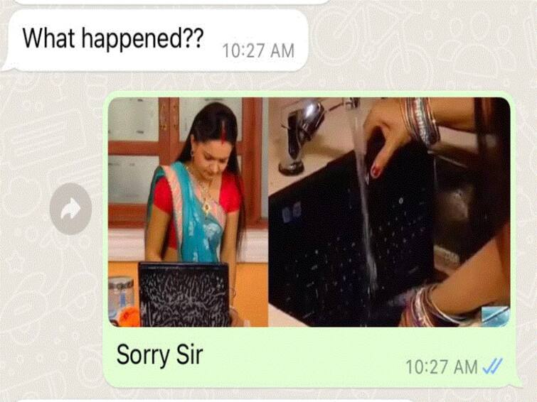 Man Sends Gopi Bahu Meme To Boss To Tell He Is Late, Boss' Savage Reply Wins The Internet Man Sends Gopi Bahu Meme To Boss To Tell He Is Late, Boss' Savage Reply Wins The Internet