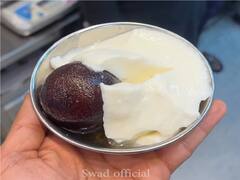 Food Combination Of Gulab Jamun With Dahi Leaves Netizens Confused. Watch Video