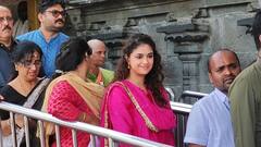 Actress Keerthy Suresh : తిరుమల శ్రీవారి సేవలో కుటుంబసమేతంగా కీర్తి సురేష్ | DNN | ABP Desam