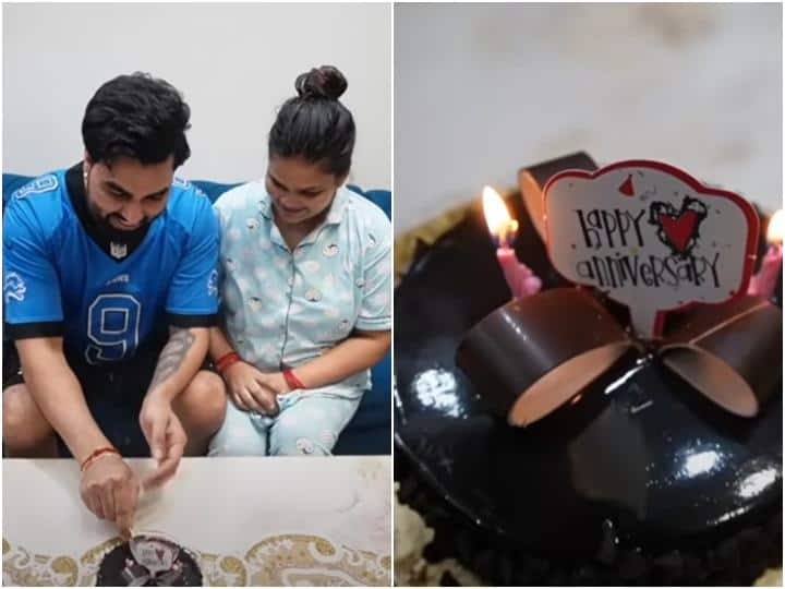 Armaan Malik surprises Payal Malik on wedding anniversary  brings special cake Watch: वेडिंग एनिवर्सरी पर Armaan Malik ने पायल मलिक को दिया सरप्राइज, लेकर आए स्पेशल केक
