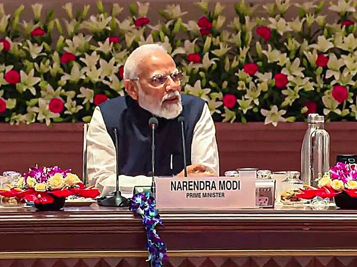 PM Modi Chairs 8th Governing Council Meeting Of NITI Aayog In Delhi Arvind Kejriwal Mamata KCR Bhagwant Mann PM Modi Chairs NITI Aayog Meet, Mamata, KCR, Kejriwal Among 8 CMs To Give It A Miss