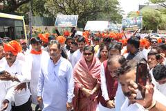 Pune news : तोच आवाज अन् तोच जोश! स्वराज्य पक्षाचं शक्तिप्रदर्शन, संभाजीराजे उपस्थित