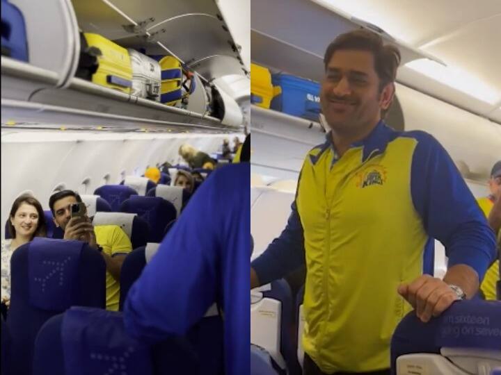 Deepak Chahar clicked Dhoni’s photo in flight, CSK shared interesting video