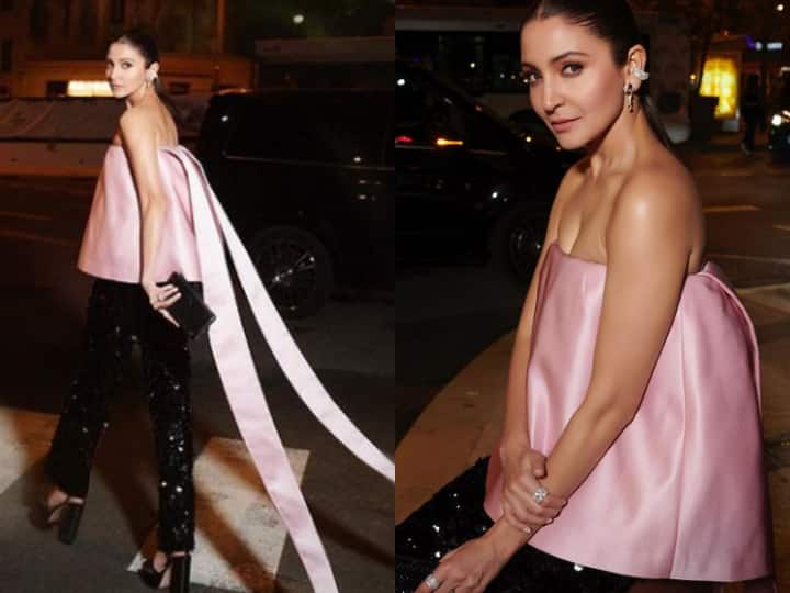 Anushka Sharma reached Cannes party in pink dress users did not like it Anushka Sharma Trolled: पिंक आउटफिट में अनुष्का का लुक यूजर्स को नहीं आया पसंद, बोले- 'लैंप लग रही हैं'