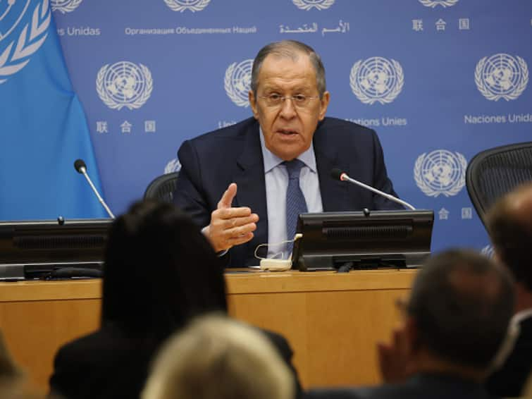 Russia Ukraine War Sergey Lavrov Says US West Allies Ukraine Peace Plan Black Sea Grain Deal North Korea United Nations Ukraine Peace Plan 'Unfeasible': Russia's Lavrov Says As He Slams US, Allies Over 'Self-Centered Rules'