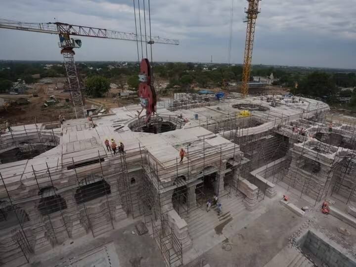 Sri Ram Janmabhoomi Temple: trust share photos of ayodhya shri ram janmabhoomi temple ground floor ready સંસદ બાદ હવે રામ મંદિરનો વારો, ગ્રાઉન્ડ ફ્લૉર બનીને તૈયાર થૉયુ, ટ્રસ્ટે શેર કરી તસવીરો