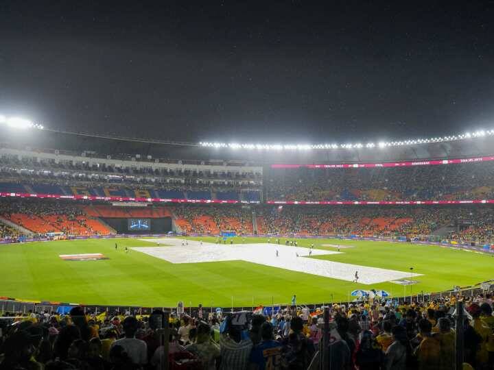 IPL 2023 first time in history raining during final match first Final without full 20 overs CSK vs GT IPL Final 2023: अहमदाबाद में आईपीएल का रिकॉर्ड, पहली बार फाइनल में बारिश की वजह से होगी ओवरों में कटौती