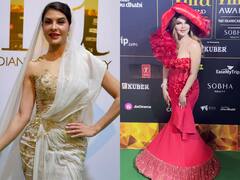 सिर पर दुपट्टा लिए पहुंचीं जैकलिन तो बॉर्बी डॉल बनीं राखी सावंत, IIFA 2023 में इन सेलेब्स का लुक रहा खास