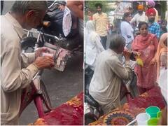 अपनी स्वर्गीय पत्नी की तस्वीर को शरबत चढ़ाते नजर आया बुजुर्ग शख्स, आपको रुला देगा वीडियो