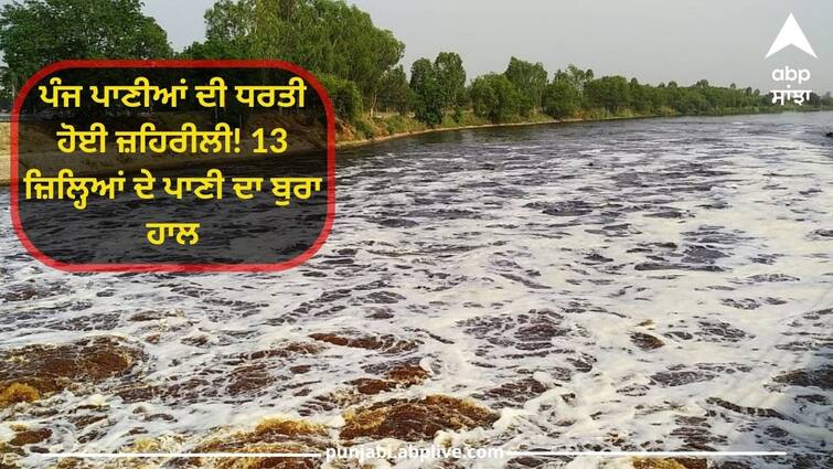 The land of five waters is poisonous Bad condition of water in 13 districts Punjab Water: ਪੰਜ ਪਾਣੀਆਂ ਦੀ ਧਰਤੀ ਹੋਈ ਜ਼ਹਿਰੀਲੀ! 13 ਜ਼ਿਲ੍ਹਿਆਂ ਦੇ ਪਾਣੀ ਦਾ ਬੁਰਾ ਹਾਲ, ਕੇਂਦਰ ਸਰਕਾਰ ਵੀ ਅਲਰਟ, ਜੀਐਸਆਈ ਕਰੇਗਾ ਸਰਵੇਖਣ