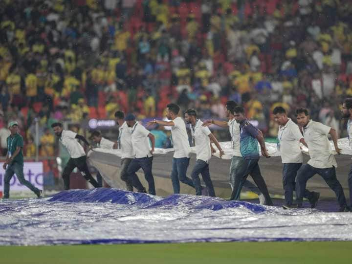 Umpire Nitin Menon gave an update regarding the latest status of the match, told that every effort will be made to get the match done today itself.