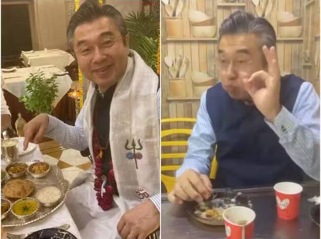 japan ambassador enjoys golgappa and lavish thali in varanasi ਜਾਪਾਨ ਦੇ ਪੀਐਮ ਤੋਂ ਬਾਅਦ ਹੁਣ ਰਾਜਦੂਤ ਨੇ ਖਾਂਦੇ ਗੋਲਗੱਪੇ, ਵਾਇਰਲ ਹੋ ਰਿਹੈ ਉਨ੍ਹਾਂ ਦਾ ਰਿਐਕਸ਼ਨ