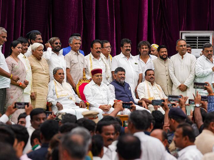 These ministers include 23 MLAs and the Congress high command's surprise candidate N S Boseraju, who is neither an MLA nor an MLC.  This happened after Congress President Mallikarjun Kharge and former party chief Rahul Gandhi gave the final nod to the list.