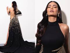 Esha Gupta Slips Into A Black Backless Gown At IIFA 2023 - SEE PICS