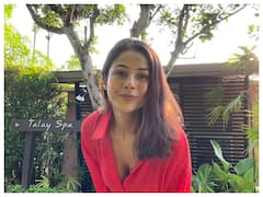 Shehnaaz Gill Posts More Pictures From Her Beach Vacation, Looks Refreshing In Red
