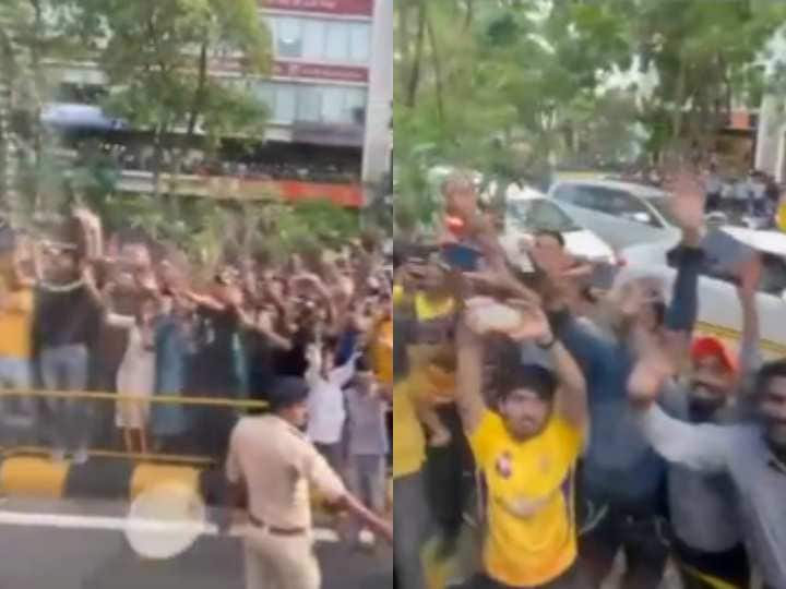 CSK vs GT Final IPL 2023 Chennai Super Kings Fans Narendra Modi Stadium Moeen Ali Shared Video- Watch CSK Fans :  अहमदाबादच्या रस्त्यावर पिवळे वादळ, मोईन अलीने पोस्ट केला व्हिडीओ