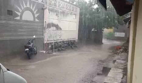 Rainfall in Amreli rural area Amreli Rain: અમરેલી જિલ્લામાં મીની વાવજોડા જેવો માહોલ, વડિયા, બાબરામાં વીજળીના કડાકા સાથે વરસાદ