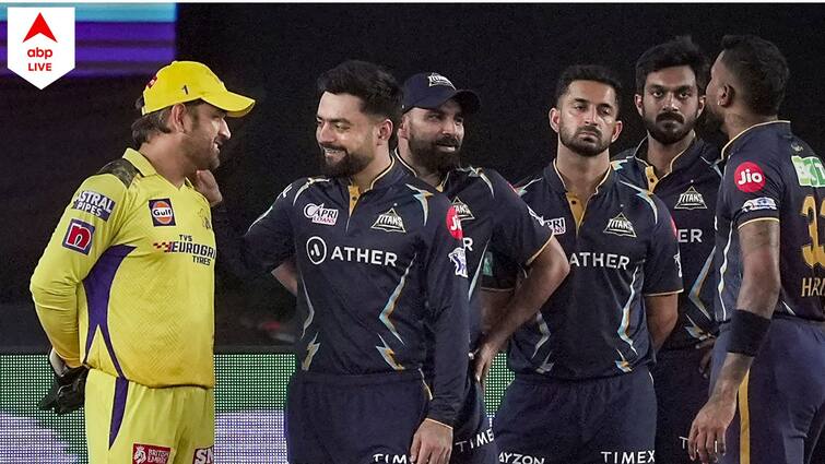IPL 2023 GT vs CSK Final: revised target for Chennai Super Kings is 171 runs in 15 over, the game will resume at 12.10 am GT vs CSK Final: চাপ বাড়ল চেন্নাইয়ের, ১৫ ওভারে তুলতে হবে ১৭১ রান, কমল পাওয়ার প্লে-ও