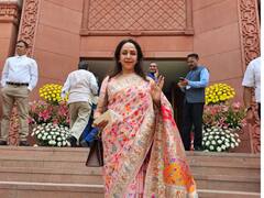 New Parliament Building: नए संसद भवन में BJP सांसद हेमा मालिनी का दिखा खास अंदाज, शेयर की ये शानदार तस्वीरें