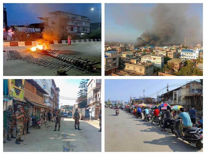 When India was celebrating the inauguration of the new Parliament building, Manipuris were trying to save themselves from getting caught up in the crossfire between armed militants & security forces.