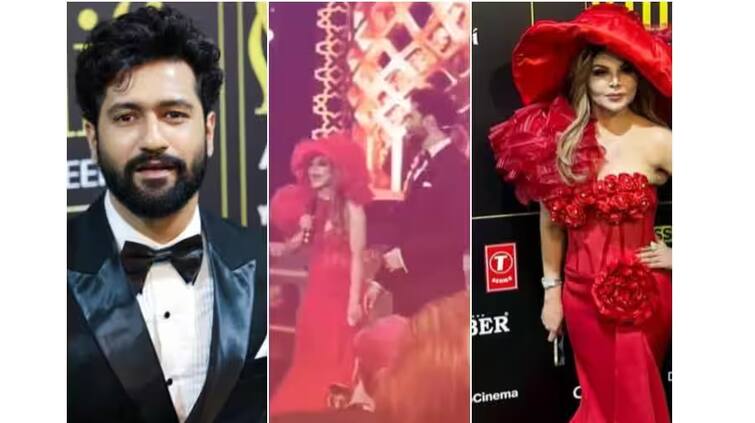 Dancing on Sheela Ki Jawani with Rakhi Sawant Costs Vicky Kaushal See How He Avoid Falling Vicky Kaushal-Rakhi Sawant: ਰਾਖੀ ਸਾਵੰਤ ਨਾਲ ਗੀਤ 'ਸ਼ੀਲਾ ਕੀ ਜਵਾਨੀ' 'ਤੇ ਡਾਂਸ ਕਰਨਾ ਵਿੱਕੀ ਕੌਸ਼ਲ ਨੂੰ ਪਿਆ ਮਹਿੰਗਾ, ਦੇਖੋ ਕਿਵੇਂ ਡਿੱਗਣ ਤੋਂ ਬਚਿਆ ਅਦਾਕਾਰ