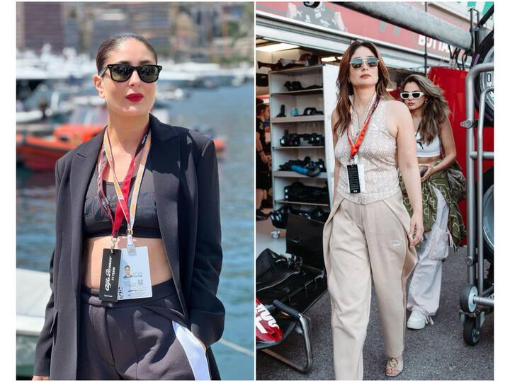 Kareena Kapoor Khan is in Monaco to watch the 2023 F1 Grand Prix event. The always glamorous actor caught everyone's attention in photos from the practice race, looking super stylish.