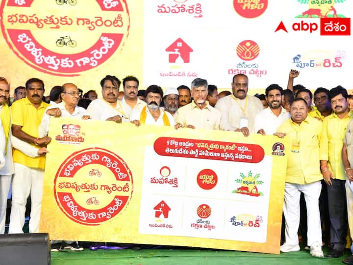 Chandrababu criticized YSRCP and announced more free schemes. Andhra Politics :  వైఎస్ఆర్‌సీపీని విమర్శించి అంతకు మించి ఉచిత హామీలు - చంద్రబాబు నిధులెక్కడి నుంచి తెస్తారు ?