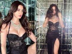 Disha Patani ने पहनी रिवीलिंग थाई-हाई स्लिट ड्रेस, 5 स्ट्रैंड डायमंड नेकलेस से आंखें हटाना हुआ मुश्किल
