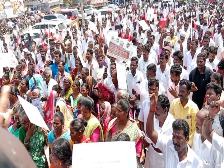 Aiadmk Protest In Kanchipuram Condemn The Illegal Sale Of Liquor In ...